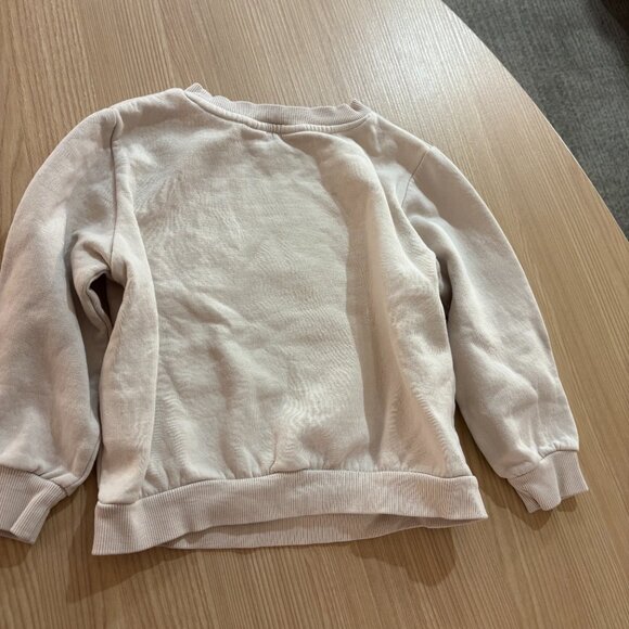 Disney X H&M White Minnie Mouse Sweatshirt US Size 5T/6 Flip Glitter Bow Cleo - Picture 3 of 3